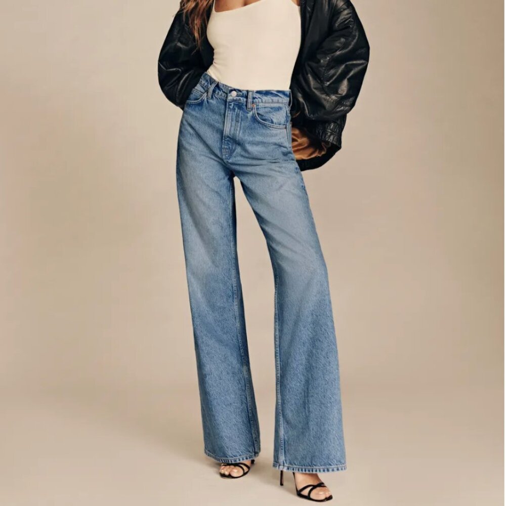 Reformation Cary High Rise Slouch Jeans Colorado wash